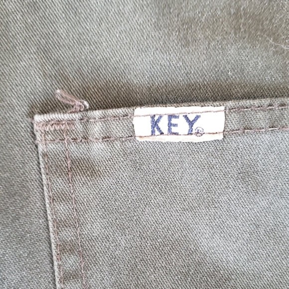 Vintage Key Coverall Made In USA Mechanic One Piece 44 Short Green Distressed - Picture 9 of 11